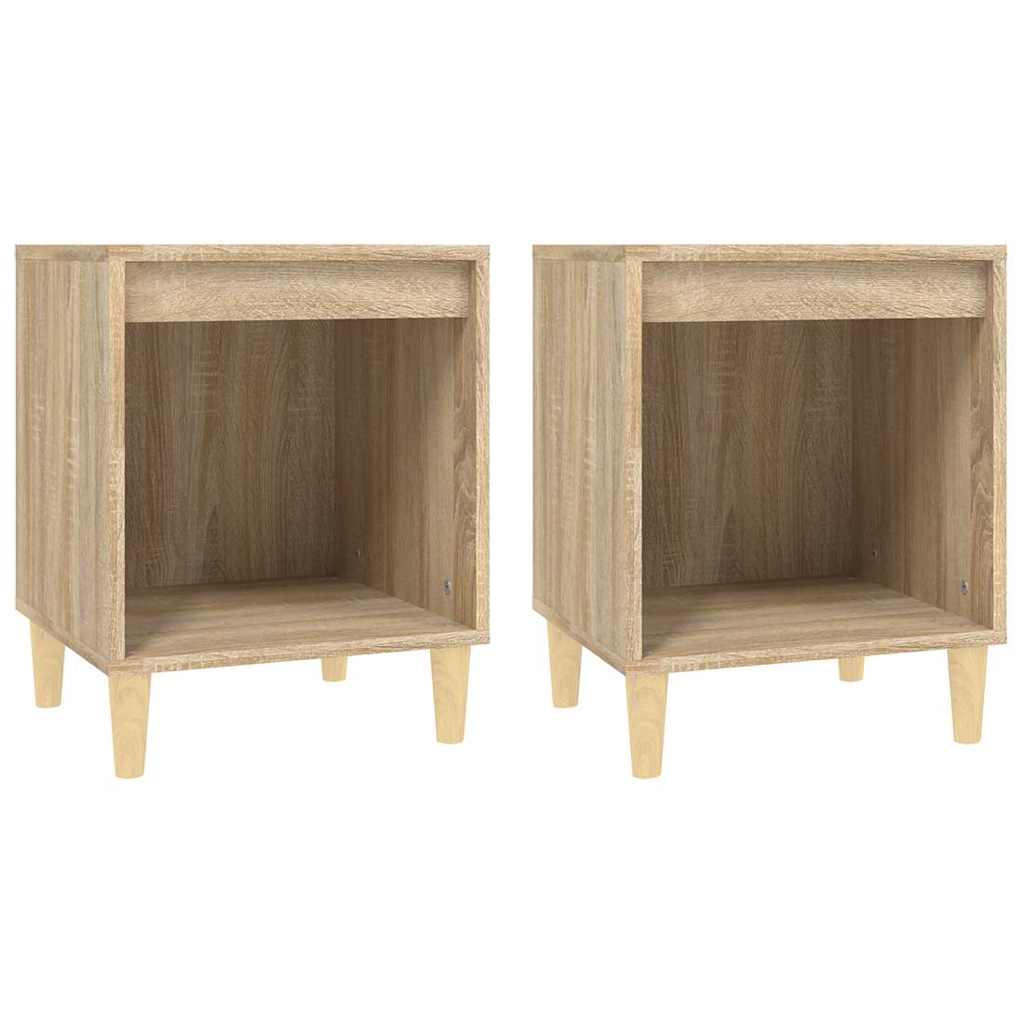 Vidaxl nachtkastjes 2 st 40x35x50 cm sonoma eikenkleurig