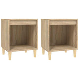 Vidaxl nachtkastjes 2 st 40x35x50 cm sonoma eikenkleurig