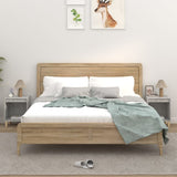 Vidaxl nachtkastjes 2 st 40x35x50 cm betongrijs