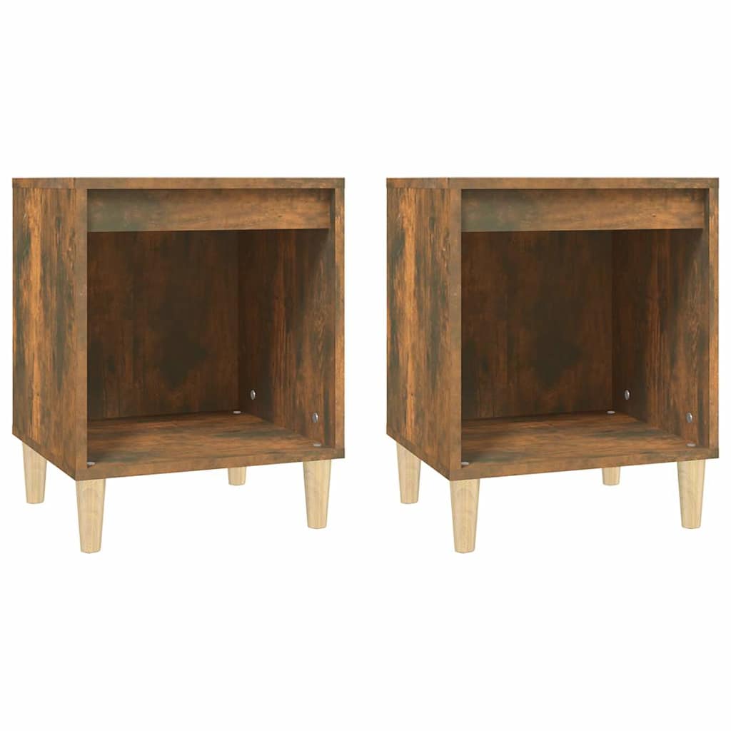Vidaxl nachtkastjes 2 st 40x35x50 cm gerookt eikenkleurig