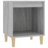 Vidaxl nachtkastje 40x35x50 cm grijs sonoma eikenkleurig