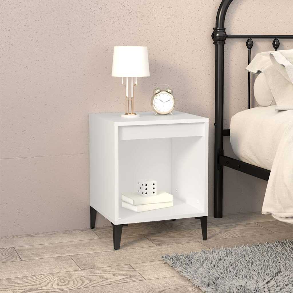 Vidaxl nachtkastjes 2 st 40x35x50 cm wit