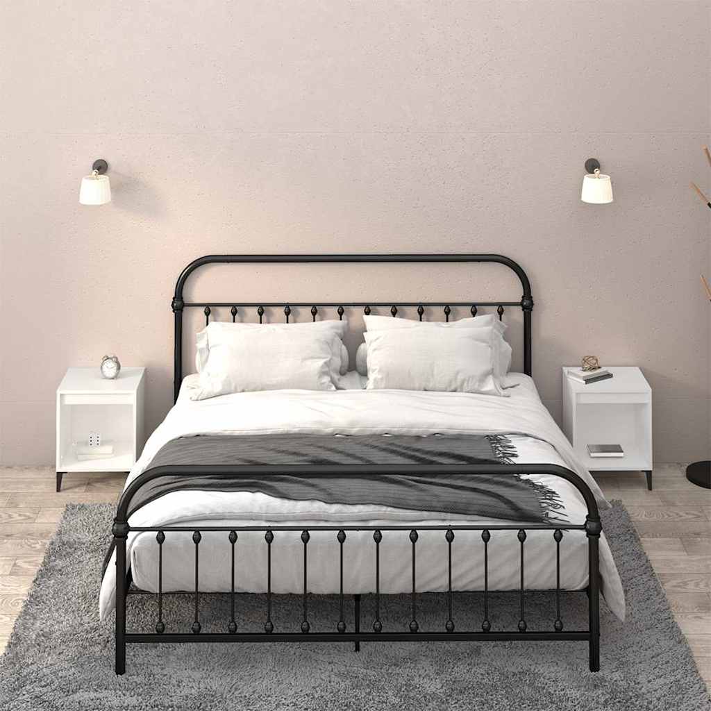 Vidaxl nachtkastjes 2 st 40x35x50 cm wit