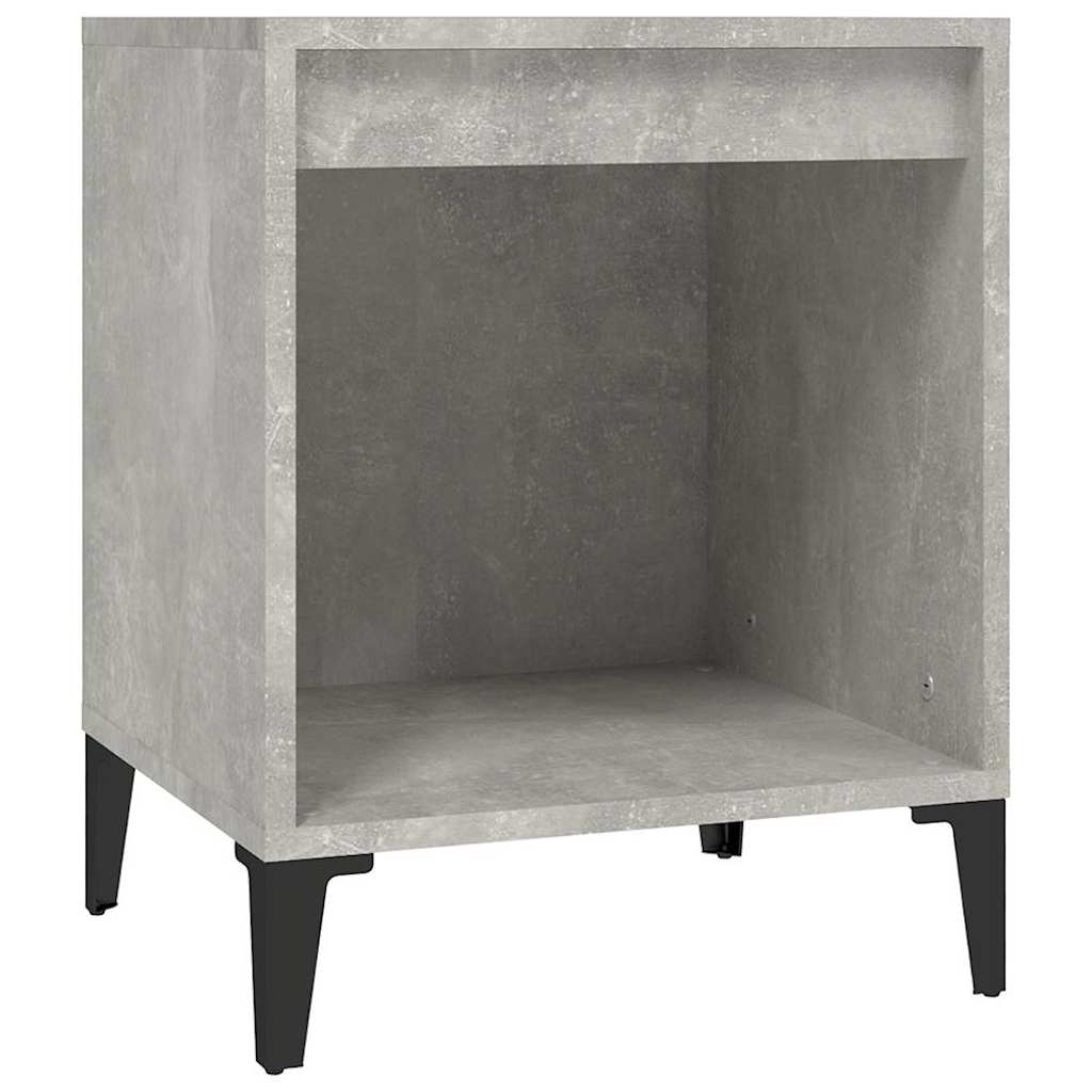 Vidaxl nachtkastje 40x35x50 cm betongrijs