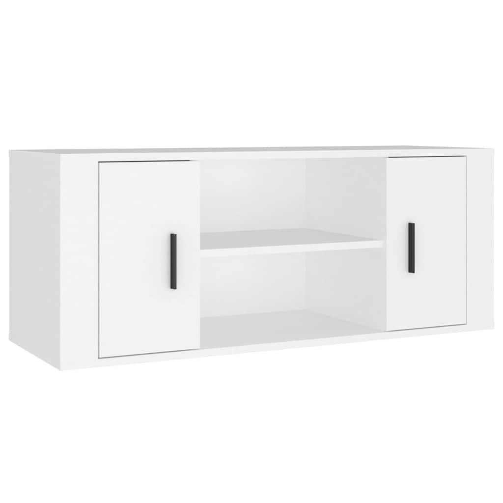 Vidaxl tv-meubel 100x35x40 cm bewerkt hout wit