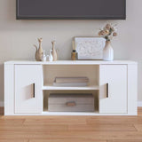 Vidaxl tv-meubel 100x35x40 cm bewerkt hout wit