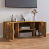 Vidaxl tv-meubel 100x35x40 cm bewerkt hout gerookt eikenkleurig