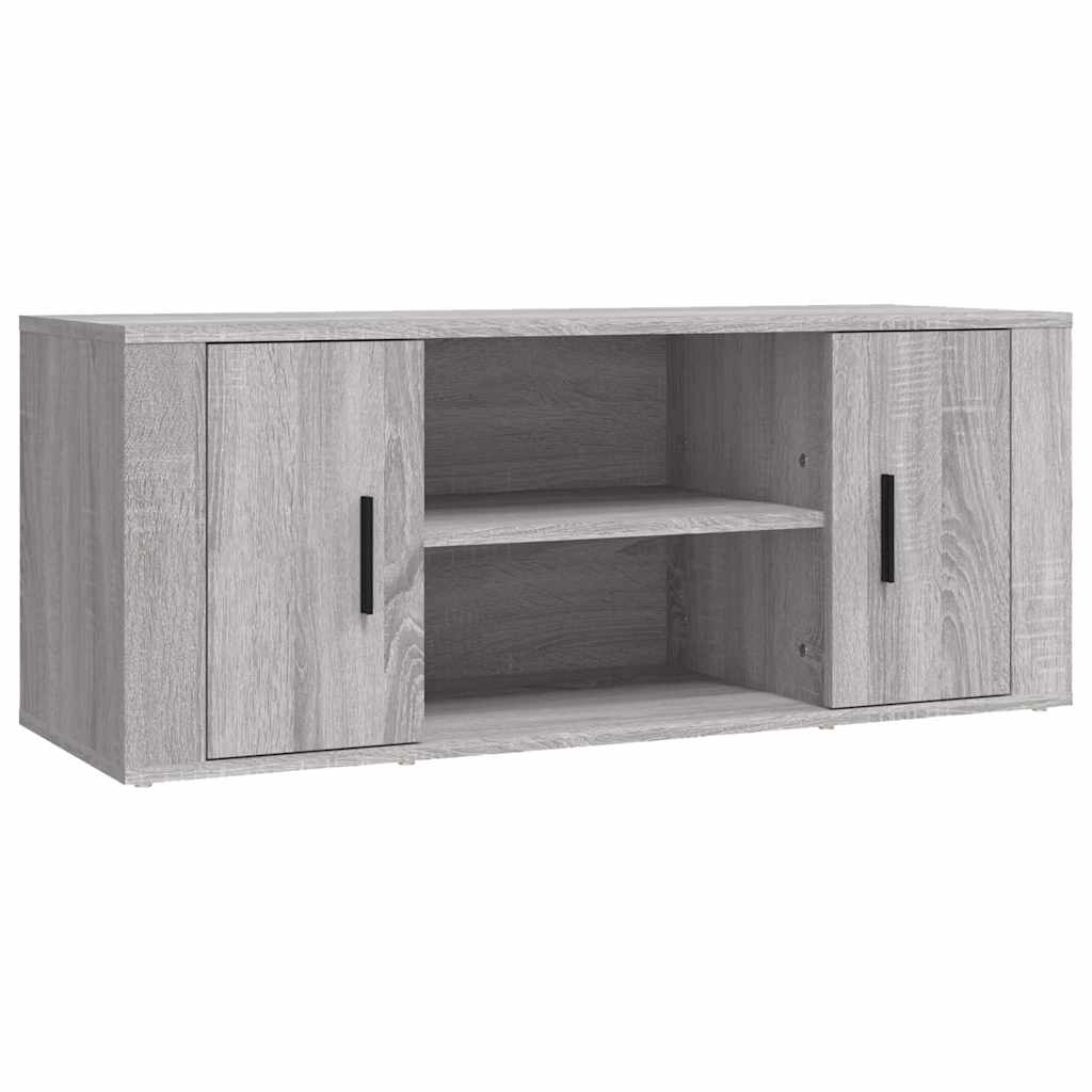 Vidaxl tv-meubel 100x35x40 cm bewerkt hout grijs sonoma eikenkleurig