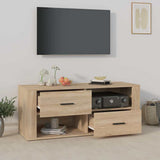 Vidaxl tv-meubel 100x35x40 cm bewerkt hout sonoma eikenkleurig