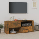 Vidaxl tv-meubel 100x35x40 cm bewerkt hout gerookt eikenkleurig