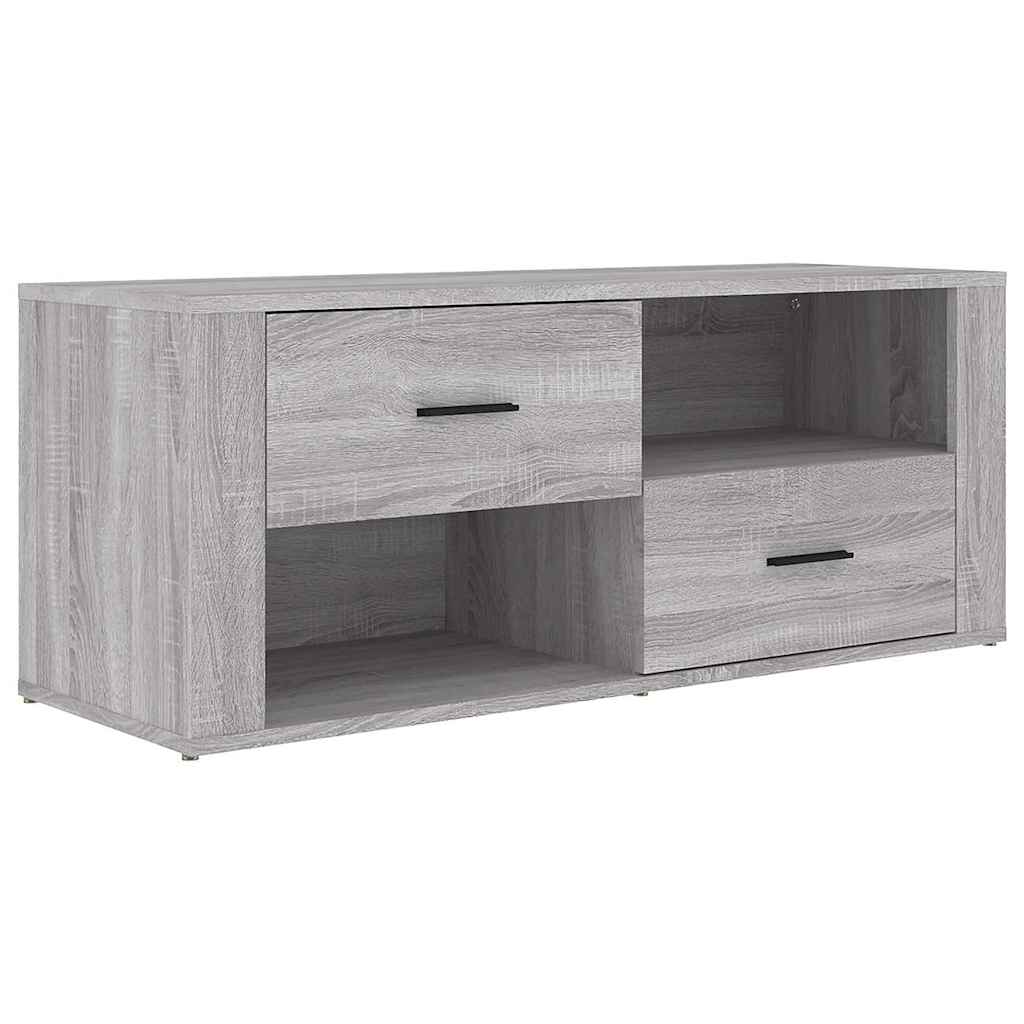 Vidaxl tv-meubel 100x35x40 cm bewerkt hout grijs sonoma eikenkleurig