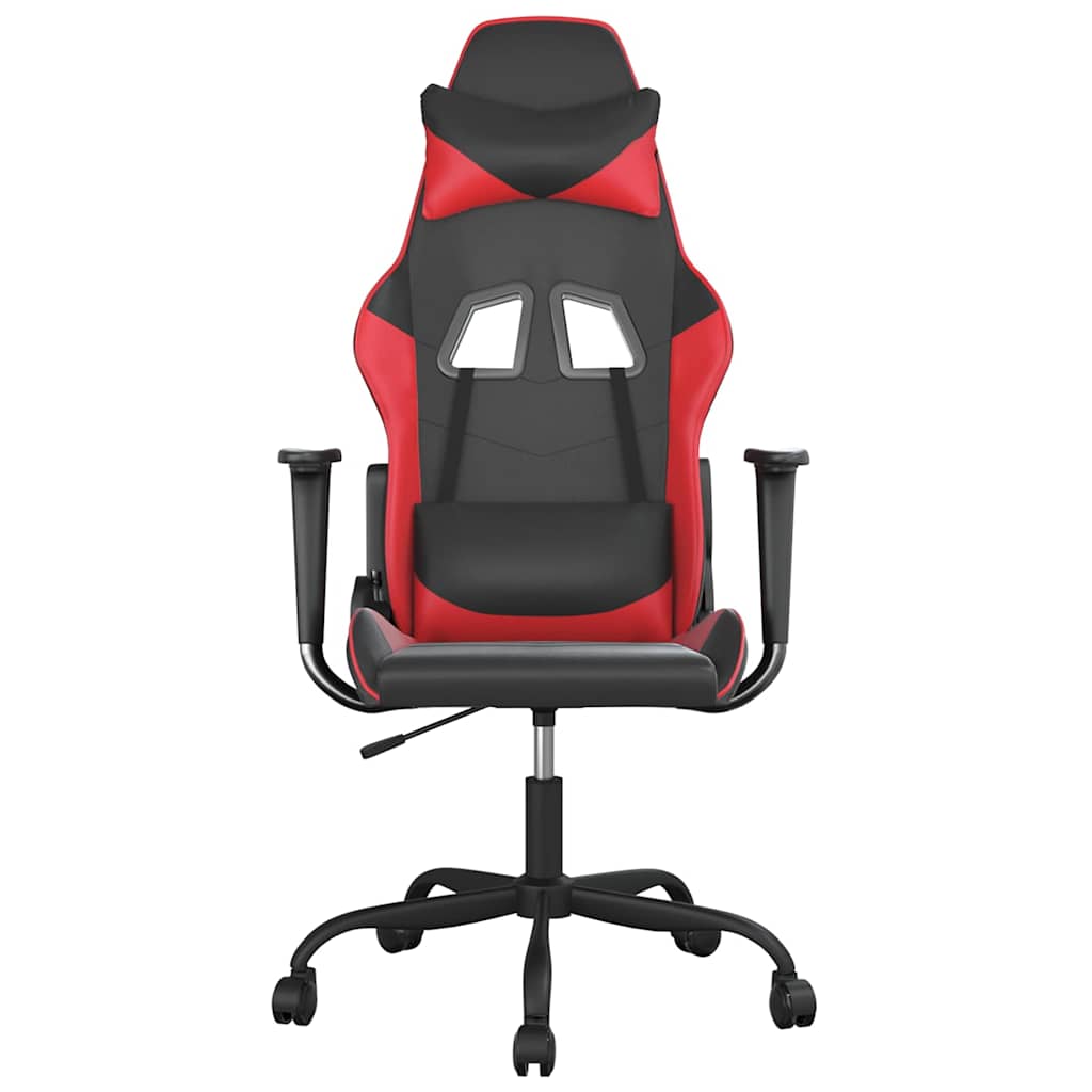 Vidaxl gamestoel kunstleer zwart en rood