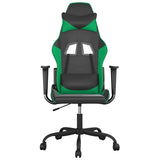 Vidaxl gamestoel kunstleer zwart en groen