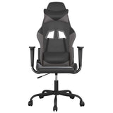 Vidaxl gamestoel kunstleer zwart en grijs