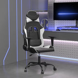 Vidaxl gamestoel kunstleer zwart en wit