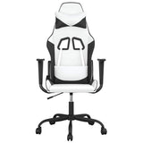 Vidaxl gamestoel kunstleer wit en zwart
