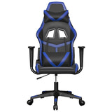Vidaxl gamestoel kunstleer zwart en blauw