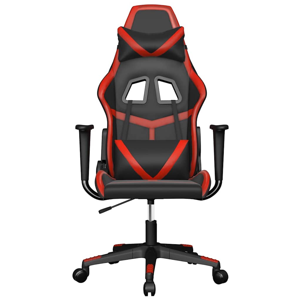 Vidaxl gamestoel kunstleer zwart en rood