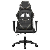 Vidaxl gamestoel kunstleer zwart en camouflage
