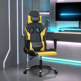 Vidaxl gamestoel kunstleer zwart en goud