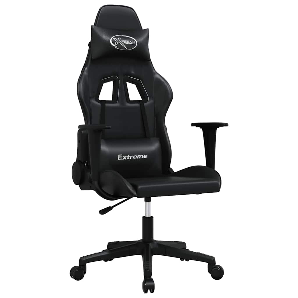 Vidaxl gamestoel kunstleer zwart