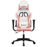 Vidaxl gamestoel kunstleer wit en roze