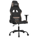 Vidaxl gamestoel stof zwart en taupe