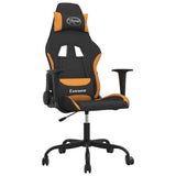 Vidaxl gamestoel stof zwart en oranje