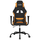 Vidaxl gamestoel stof zwart en oranje