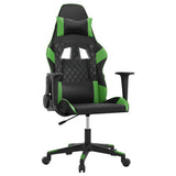 Vidaxl gamestoel kunstleer zwart en groen