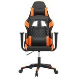 Vidaxl gamestoel kunstleer zwart en oranje