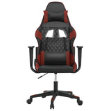 Vidaxl gamestoel kunstleer zwart en wijnrood