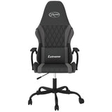 Vidaxl gamestoel kunstleer zwart en grijs