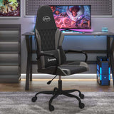 Vidaxl gamestoel kunstleer zwart en grijs