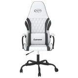 Vidaxl gamestoel kunstleer wit en zwart