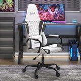 Vidaxl gamestoel kunstleer wit en zwart