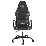 Vidaxl gamestoel kunstleer zwart en camouflage