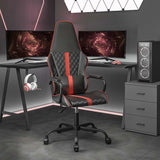 Vidaxl gamestoel kunstleer zwart en rood