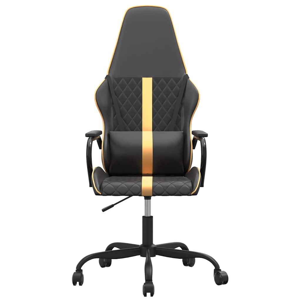 Vidaxl gamestoel kunstleer zwart en goud