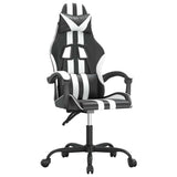 Vidaxl gamestoel kunstleer zwart en wit
