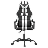 Vidaxl gamestoel kunstleer zwart en wit