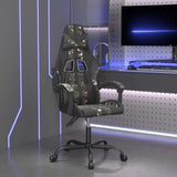 Vidaxl gamestoel kunstleer zwart en camouflage