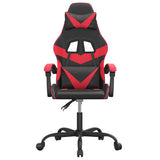 Vidaxl gamestoel kunstleer zwart en rood