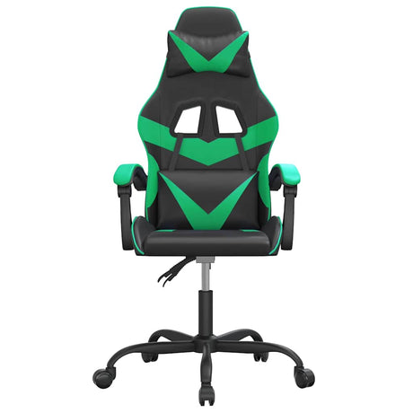 Vidaxl gamestoel kunstleer zwart en groen