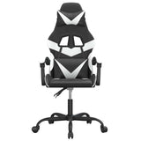 Vidaxl gamestoel kunstleer zwart en wit
