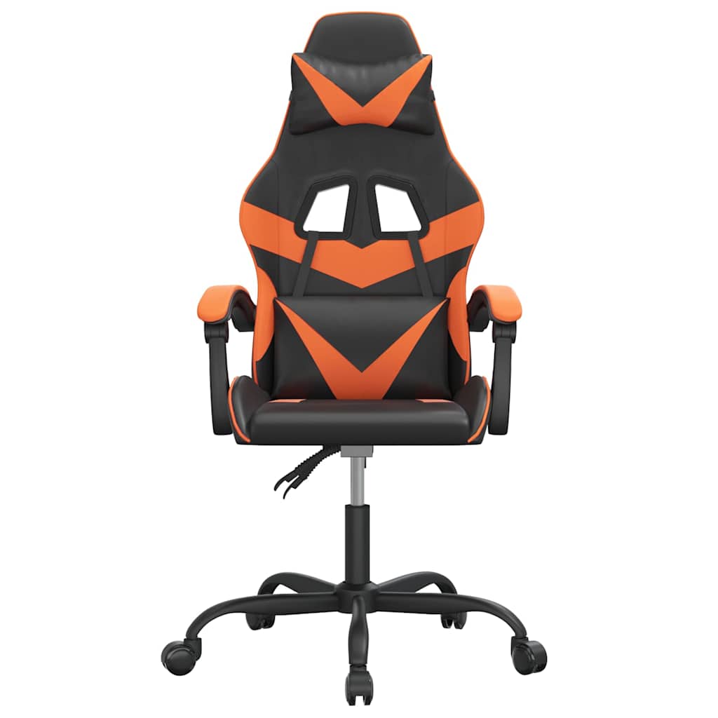 Vidaxl gamestoel kunstleer zwart en oranje