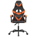 Vidaxl gamestoel kunstleer zwart en oranje