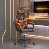 Vidaxl gamestoel kunstleer zwart en oranje