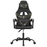 Vidaxl gamestoel kunstleer zwart en camouflage