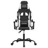 Vidaxl gamestoel kunstleer zwart en wit